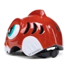 WOZINSKY Kask rowerowy dziecięcy 52-56 cm - czerwony dinozaur