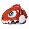 WOZINSKY Kask rowerowy dziecięcy 52-56 cm - czerwony dinozaur
