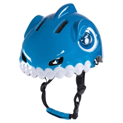 WOZINSKY Kask rowerowy dziecięcy 52-56 cm - niebieski dinozaur
