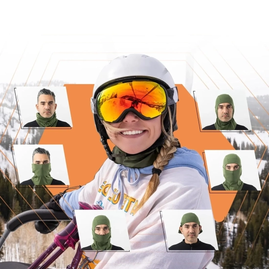 ROCKBROS Kominiarka narciarska balaklava na rower motocykl rozmiar L