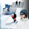 ROCKBROS Kask narciarski snowboardowy z nausznikami rozmiar L - czarny