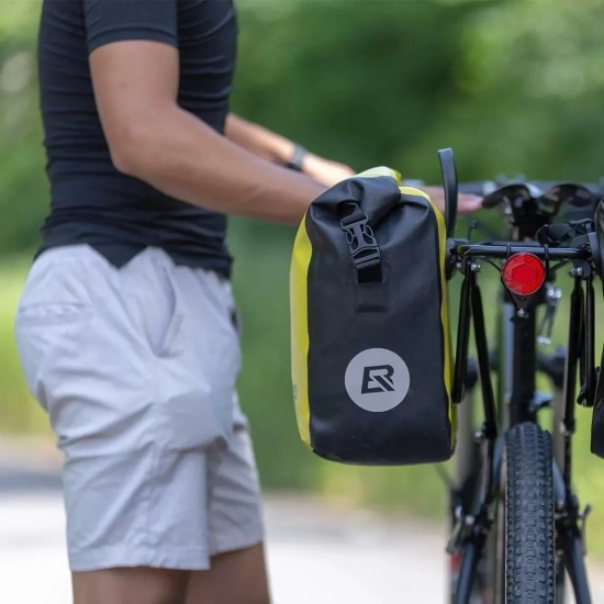 ROCKBROS Sakwa rowerowa wodoodporna na bagażnik z paskiem na ramię 10-14l
