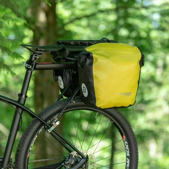 ROCKBROS Sakwa rowerowa wodoodporna na bagażnik z paskiem na ramię 10-14l