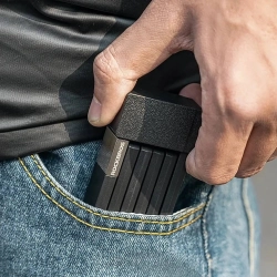 ROCKBROS Zapięcie rowerowe na klucz z uchwytem składane 88cm - czarne