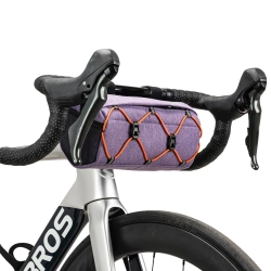 ROCKBROS Torba rowerowa na kierownicę z paskiem 2.2L - fioletowa