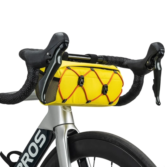 ROCKBROS Torba rowerowa na kierownicę z paskiem 2.2L - żółta