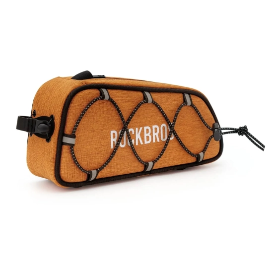 ROCKBROS Torba rowerowa na górną rurę ramy wodoodporna 0.7L - pomarańczowa