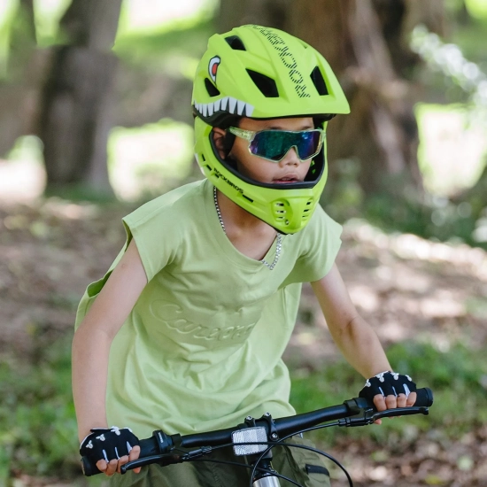 ROCKBROS Kask rowerowy dziecięcy z odpinaną szczęką rozmiar M 54-58cm