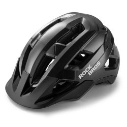 ROCKBROS Kask rowerowy młodzieżowy LK-67 z odpinanym daszkiem 54–58 cm