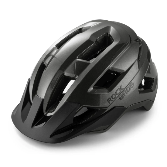 ROCKBROS Kask rowerowy młodzieżowy LK-67 z odpinanym daszkiem 54–58 cm