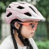 ROCKBROS Kask rowerowy młodzieżowy z odpinanym daszkiem 54-58 cm - różowy