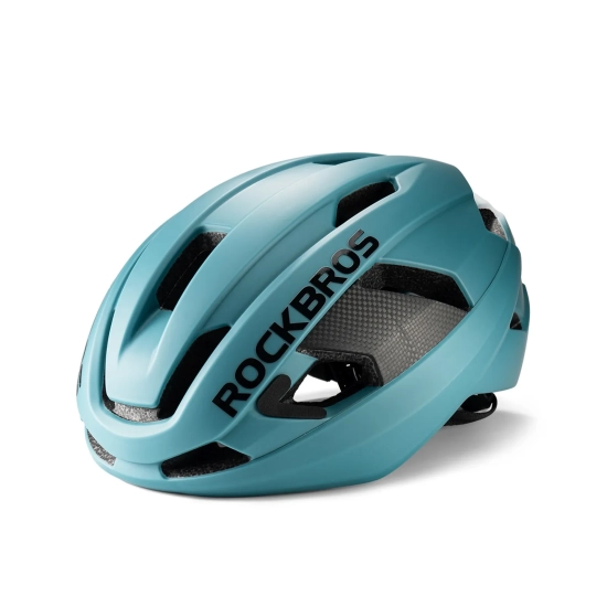ROCKBROS Kask rowerowy LK-15 z włókna węglowego 58-62 cm - jasnoniebieski