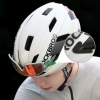 ROCKBROS Kask rowerowy LK-15 z włókna węglowego 58-62 cm - jasnoszary