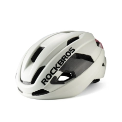 ROCKBROS Kask rowerowy LK-15 z włókna węglowego 58-62 cm - jasnoszary
