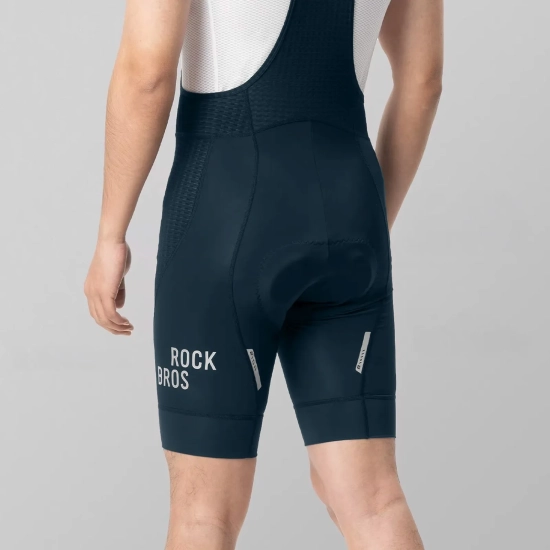 ROCKBROS Spodenki rowerowe męskie krótkie z szelkami i wkładką Rozmiar XXL
