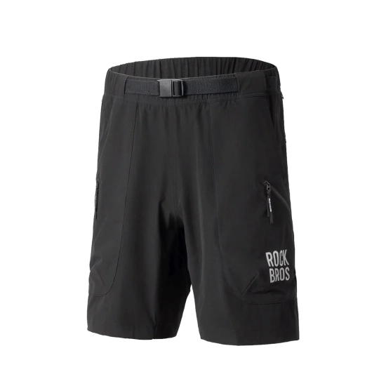 ROCKBROS Szorty spodenki sportowe z paskiem rozmiar XL - czarne