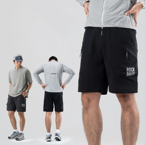 ROCKBROS Szorty spodenki sportowe z paskiem rozmiar XL - czarne