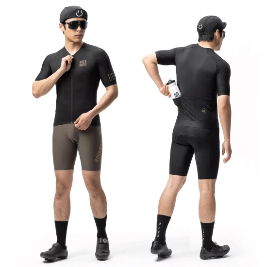 ROCKBROS Koszulka rowerowa Diamond z krótkim rękawem rozmiar XS - czarna