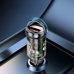WOZINSKY Ładowarka samochodowa USB-A USB-C PD QC 65W - czarna