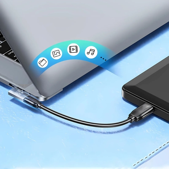 WOZINSKY Adapter przejściówka kątowa boczna USB-C 40Gb/s 240W 8K OTG
