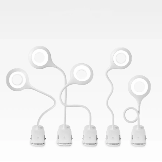 WOZINSKY Mini lampka bezprzewodowa LED do czytania z klipsem kablem USB-C
