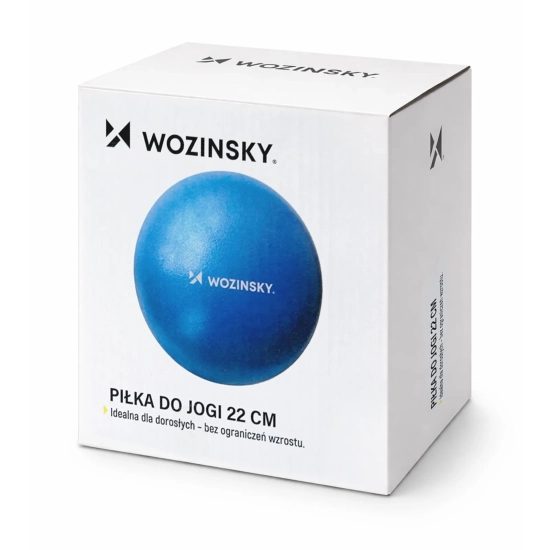 WOZINSKY Piłka gimnastyczna do ćwiczeń rehabilitacyjna 22cm - niebieska