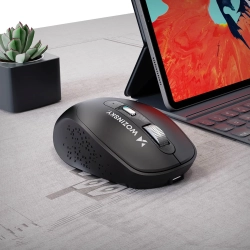WOZINSKY Myszka bezprzewodowa ergonomiczna 6 przycisków Bluetooth 1600 DPI
