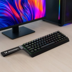 WOZINSKY Klawiatura gamingowa mechaniczna podświetlana USB-A RGB - czarna