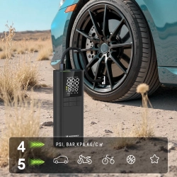 WOZINSKY Kompresor pompka elektryczna powerbank latarka 150 PSI 8000mAh