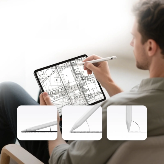 WOZINSKY Rysik stylus WRA-08 do Apple iPad 2018-2025 USB-C- biały