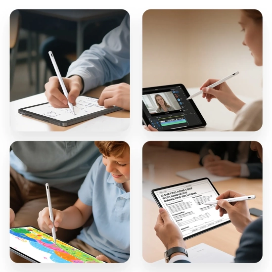WOZINSKY Rysik stylus WRA-08 do Apple iPad 2018-2025 USB-C- biały