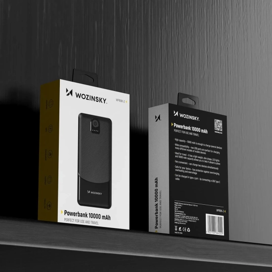 Powerbank Wozinsky Wpower WPBBK-2 10000mAh czarny