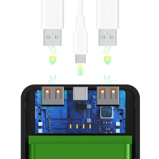 Powerbank Wozinsky Wpower WPBBK-2 10000mAh czarny