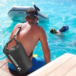WOZINSKY Worek torba wodoodporna outdoor na kajak SUP 30l - czarny