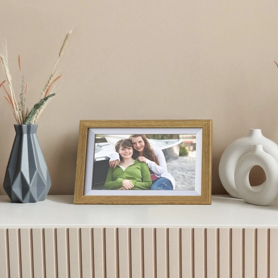 WOZINSKY Ramka Cyfrowa 10.1'' z aplikacją Frameo 32GB - jasnobrązowa