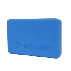 WOZINSKY Kostka do jogi pilatesu i ćwiczeń rozciągających - niebieska