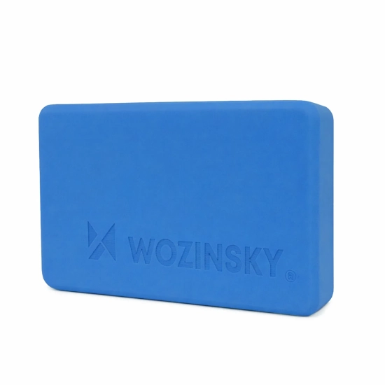 WOZINSKY Kostka do jogi pilatesu i ćwiczeń rozciągających - niebieska