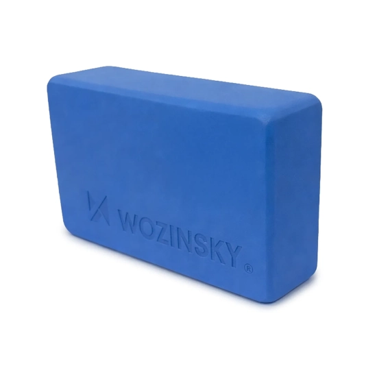 WOZINSKY Kostka do jogi pilatesu i ćwiczeń rozciągających - niebieska