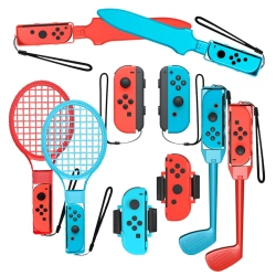 HURTEL Zestaw akcesoriów rodzinnych 10w1 do gry Nintendo Switch Sports