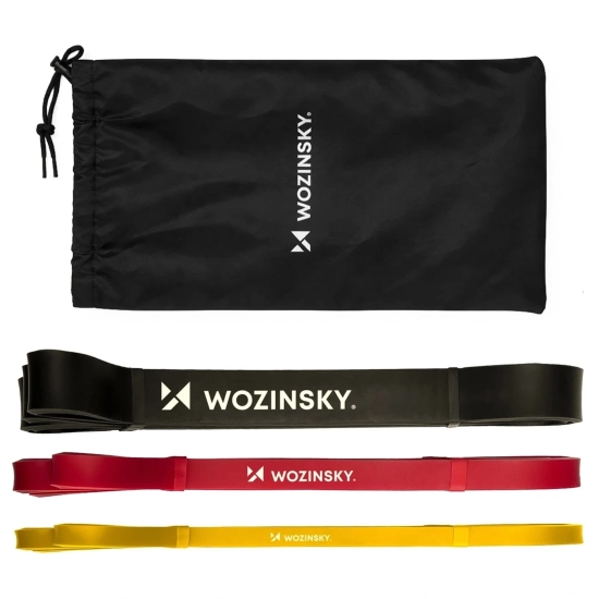 WOZINSKY Gumy taśmy oporowe do ćwiczeń treningu fitness z lateksu - 3 szt.