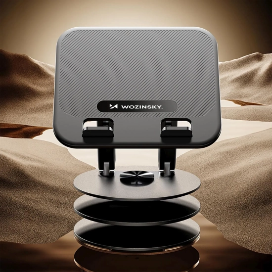 WOZINSKY Podstawka stojak obrotowy pod laptopa tablet - czarny