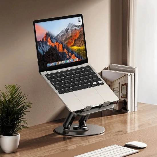WOZINSKY Podstawka stojak obrotowy pod laptopa tablet - czarny
