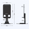 WOZINSKY Podstawka stojak stabilny pod telefon tablet - czarny