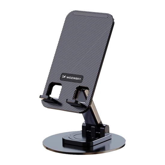 WOZINSKY Podstawka stojak stabilny pod telefon tablet - czarny