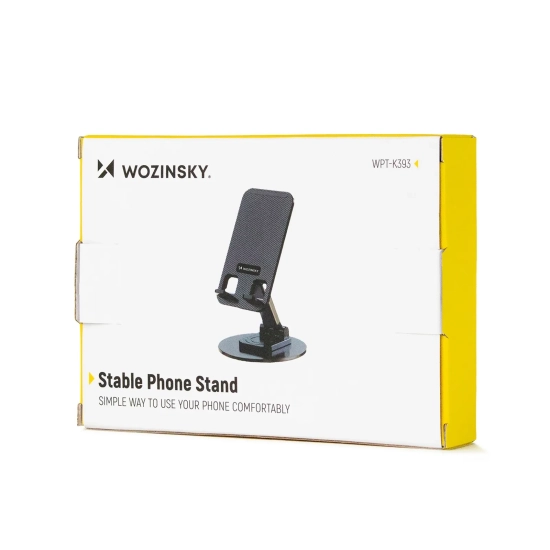 WOZINSKY Podstawka stojak stabilny pod telefon tablet - czarny