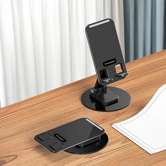 WOZINSKY Podstawka stojak stabilny pod telefon tablet - czarny