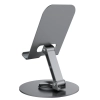WOZINSKY Podstawka stojak obrotowy metalowy pod telefon tablet - szary