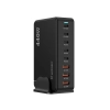 WOZINSKY Stacja ładująca biurkowa 3x USB-A 5x USB-C GaN QC3 440W - czarna