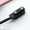 HURTEL Ładowarka magnetyczna 2-pin 2.8 mm do smartwatchy 60 cm - czarna