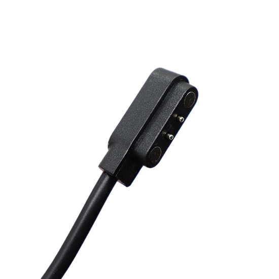 HURTEL Ładowarka magnetyczna 2-pin 2.8 mm do smartwatchy 60 cm - czarna